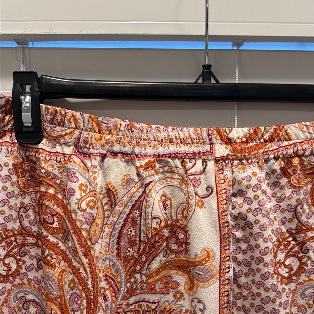 Hayden Paisley Maxi Skirt in Red and Cream - Picture 7 of 7